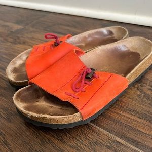 Papillio Birkenstock orange sandals W8-8.5